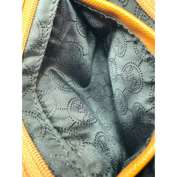 Michael Kors Kempton Black Nylon Wristlet Gold Tone Hardware 9" x 5.5" - Picture 9 of 12